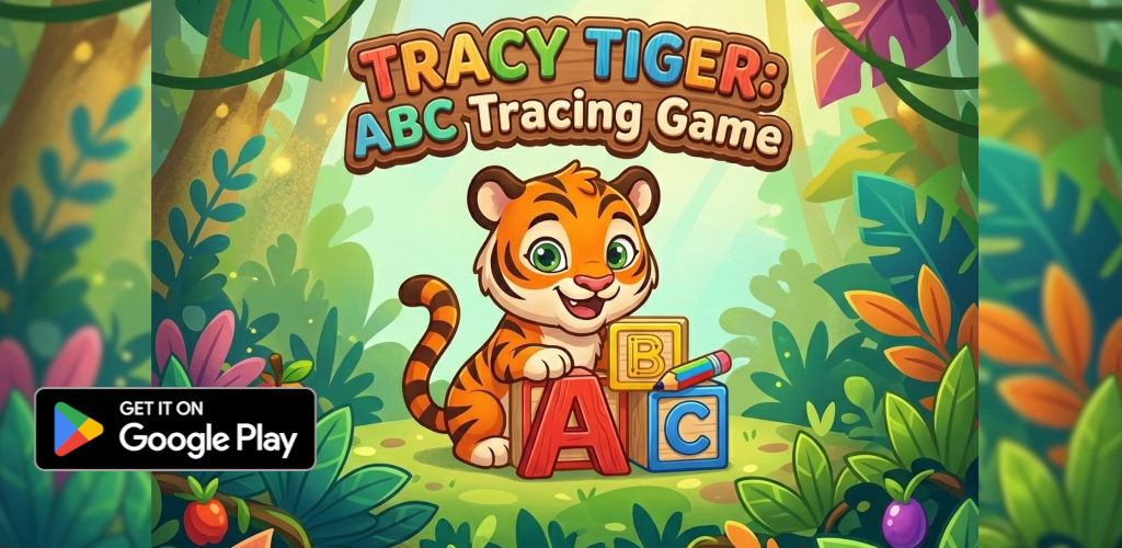 Tracy Tiger : ABC Tracing Game Feature Banner